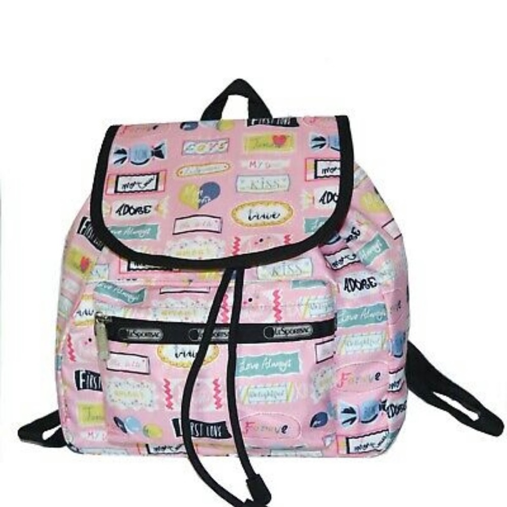 LeSportsac Essential Mini Voyager Backpack, Sweet Talk Pink